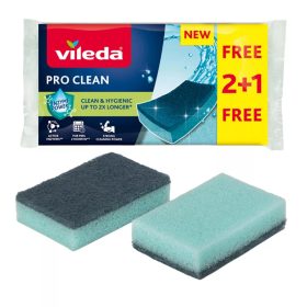 Vileda Pro Clean mosogató szivacs 2+1 db-os