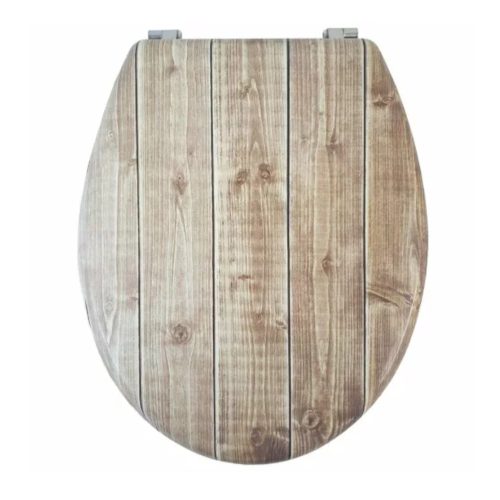 Bath Duck Wc Ülőke, MDF, fa mintázatú