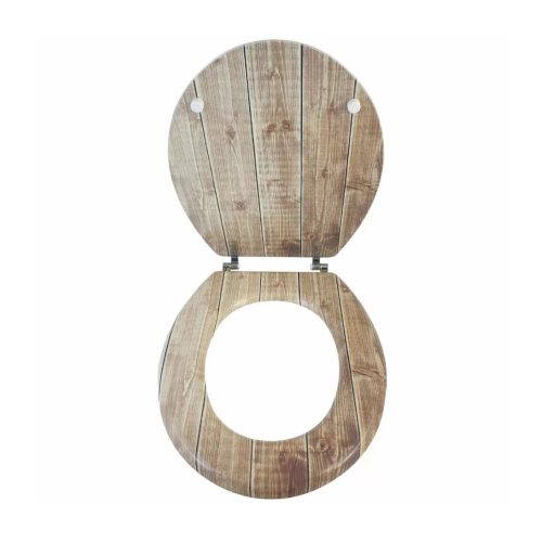 Bath Duck Wc Ülőke, MDF, fa mintázatú