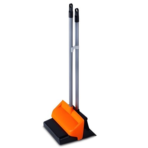 Nyeles billenős lapát + seprű szett narancssárga-fekete