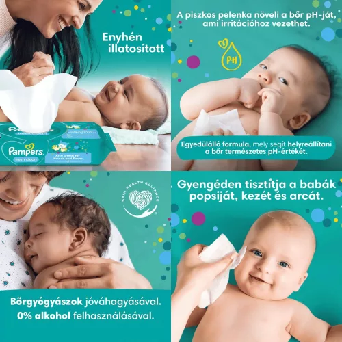 Pampers Fresh Clean nedves törlőkendő (52 db)