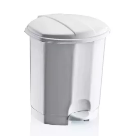 Műanyag pedálos szemetes, 30L FEHÉR