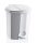 Műanyag pedálos szemetes, 30L FEHÉR
