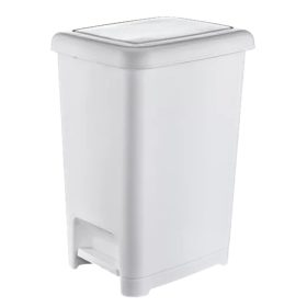 Pedálos szemetes 40L Slim Fehér