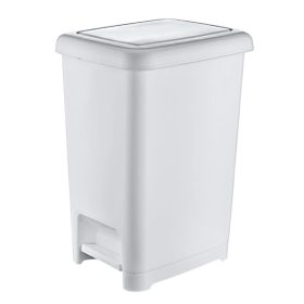 Szemetes pedálos Slim FEHÉR 60L, Slim