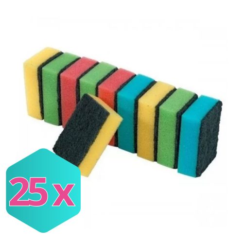 Mosogatószivacs 10db/csg KARTON - 25 db