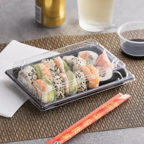 Sushi tálca tetővel 220x135x20 (50/400)