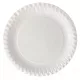 Papírtányér kerek fehér 23cm