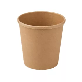 Papír leveses tégely natúr Kraft 350ml