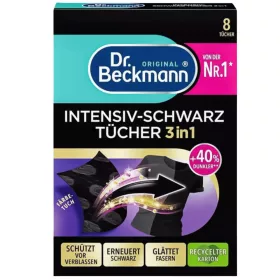 Dr. Beckmann 3in1 színvédő kendő fekete ruhákhoz 8db