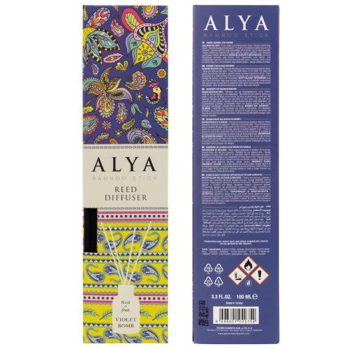 Alya Reed diffuser pálcikás illatosító Violet Bomb 100 ml