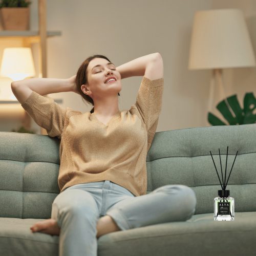 Alya Nature's Scent Reed diffuser pálcikás illatosító Green tea illat 100 ml