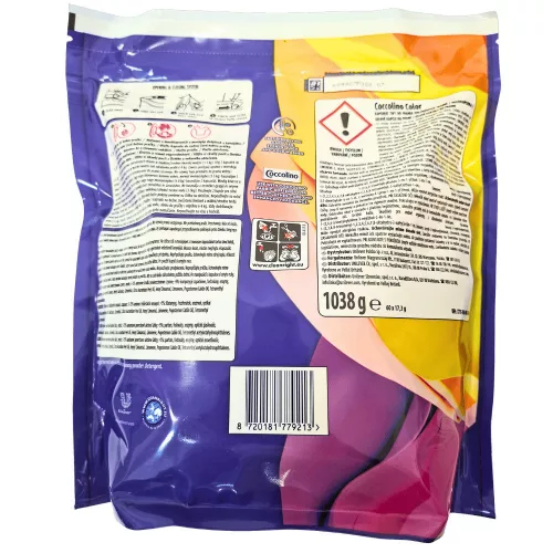 Coccolino XXL 3in1 mosókapszula Color 60 mosás 1038g