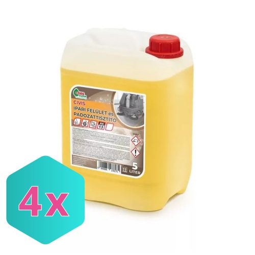 Civis Ipari felület és padozattisztító 5 literes kannában KARTON - 4 db