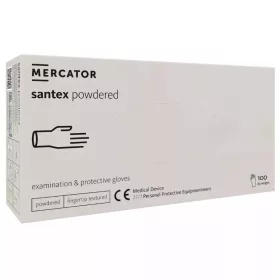  MERCATOR Santex powdered latex púderes vizsgálókesztyű XL
