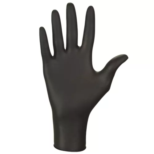 MERCATOR Nitrylex black nitril púdermentes fekete vizsgálókesztyű XS