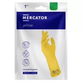 MERCATOR yellow háztart. g.kesztyű S, 2db-os kiszerelés