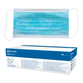   MERCATOR Opero Szájmaszk ECO 3 rétegű kék flíz, gumis (50 db/doboz)