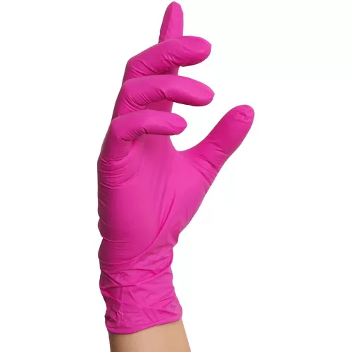 MERCATOR Nitrylex magenta,nitril púdermentes magenta(intenzív pink) színű vizsgálókesztyű XS