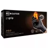 MERCATOR gogrip (black)nitril védőkesztyű fekete púdermentes,gyémánt textúrált L,50 db/doboz