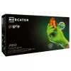 MERCATOR gogrip (green)nitril védőkesztyű zöld púdermentes,gyémánt textúrált M,50 db/doboz