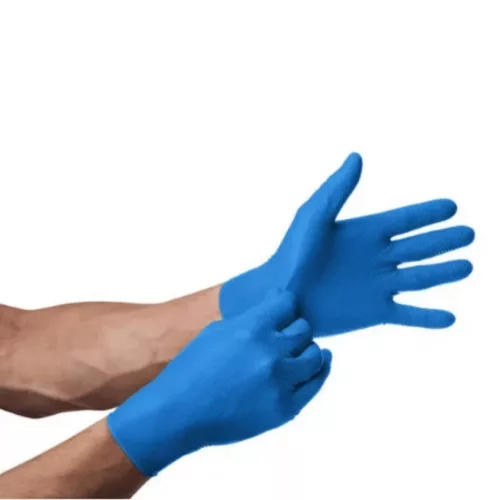MERCATOR gogrip (blue)nitril védőkesztyű kék púdermentes,gyémánt textúrált XL,50 db/doboz