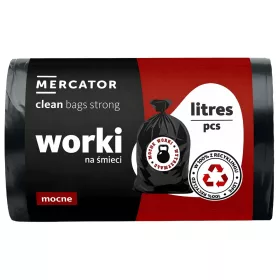   MERCATOR G-B-clean szemeteszsák strong 35l fekete 49x58cm (20 micronos) 50db/tekercs