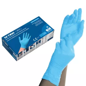 SETINO Nitril gumikesztyű - 3.5g XL 100pcs Kék