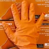 SETINO Nitril gumikesztyű - 8.5g XXL 50pcs Narancssárga, ERŐSÍTETT