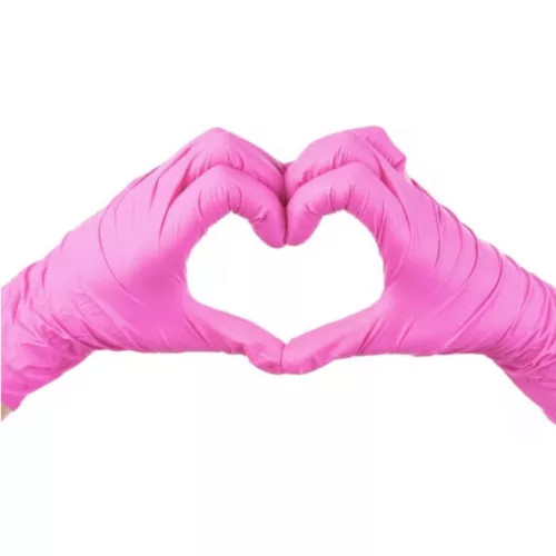 SETINO Nitril gumikesztyű - 3.5g XS 100pcs Pink