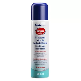   Bradolife/bradoplus kéz- és bőrfertőtlenítő 100ml ALU pumpás