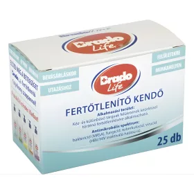 Bradolife fertőtlenítő kendő 25 db