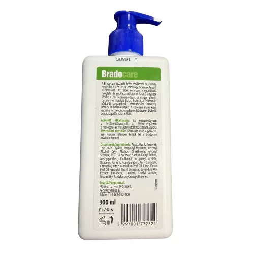 Bradocare Glicerines munkavédelmi kézápoló krém, Aloe verával - 300ml