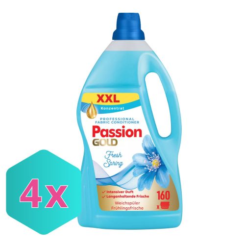 Passion Gold öblítő koncentrátum friss illat 4L / 160 öblítés KARTON - 4db
