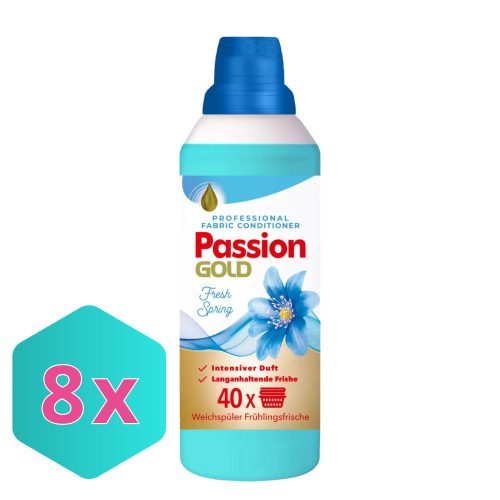 Passion Gold öblítő koncentrátum friss illat 1L / 40 öblítés KARTON - 8 db