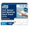 Tork kéztörlő H2 Premium Interfold, soft, 2r., 150lap/csg, 21csg/karton