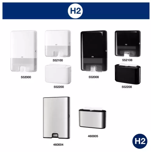 Tork kéztörlő tömörített H2 Soft Multifold "XPRESS" Premium, 2r., 170lap/csg, 12csg/karton