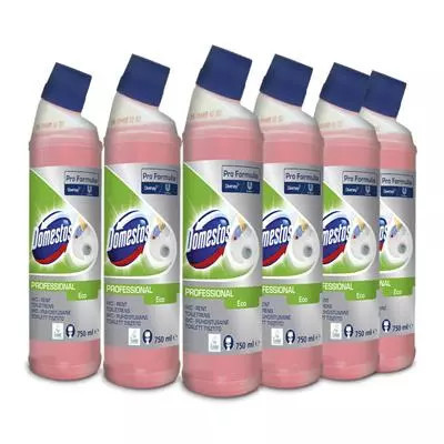 Domestos Toilet ECO toalett-tisztító és vízkőoldó 750ml (6db/karton)