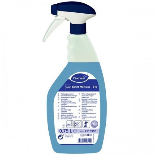 TASKI Sprint Multiuso Plus általános tisztítószer és üvegtisztító, hígítás nélkül alkalmazható, gyorsan és foltmentesen szárad 750ml
