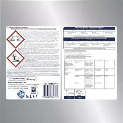 Cif Safeguard Conc. kombinált hatású kézi mosogatószer és általános tisztító-, fertőtlenítőszer 5L