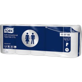   Tork toalettpapír T4 kistekercses Premium - 3r., fehér, 21m/tek, 150 lap, 10tek/csg, 7csg/karton