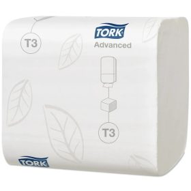   Tork toalettpapír T3, hajtogatott Advanced Folded 2 rétegű, 19X11cm lapméret, 252lap/csg, 36csg/karton