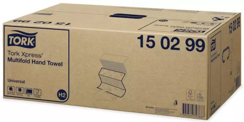 Tork kéztörlő H2 Universal Interfold, 2r., 237lap/csg, 20csg/karton