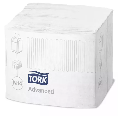 Tork szalvéta adagolós N14 "Xpressnap" Fit fehér levélmintás, 2r., Starterfold, 21,3X16,5cm,  720db/csg, 6csg/karton