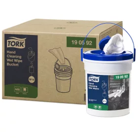   Tork kéztisztító nedves törlőkendő Premium, fehér, 1r., 58lap/vödör, 4vödör/karton