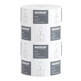   Katrin kéztörlő tekercses Plus S2 2r., fehér, 60m/tek, 12tek/karton, 40karton/raklap