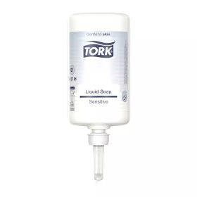   Tork folyékony szappan S1 Premium érzékeny bőrre, fehér, illat- és színezékmentes - 1L/db, 6db/karton