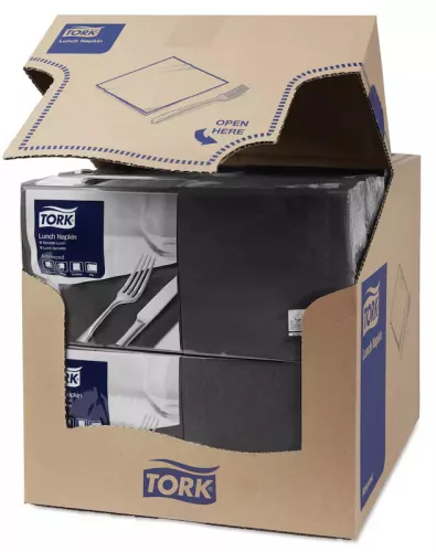 Tork szalvéta Lunch Advanced 33/2 FEKETE, 200 lap/csg, 10csg/karton