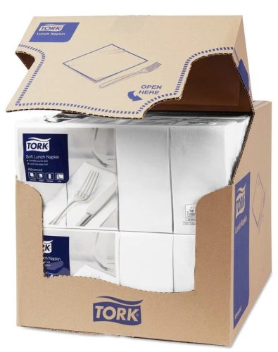 Tork szalvéta Lunch Advanced 33/3 FEHÉR, 1/8 hajtás, 150 lap/csg, 10csg/karton