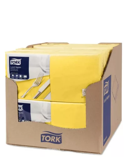 Tork szalvéta Lunch Advanced 33/2 SÁRGA, 200 lap/csg, 10csg/karton
